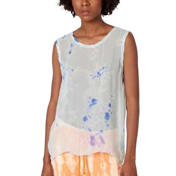 Raquel Allegra Chiffon Muscle Tee - Picture 1 of 15